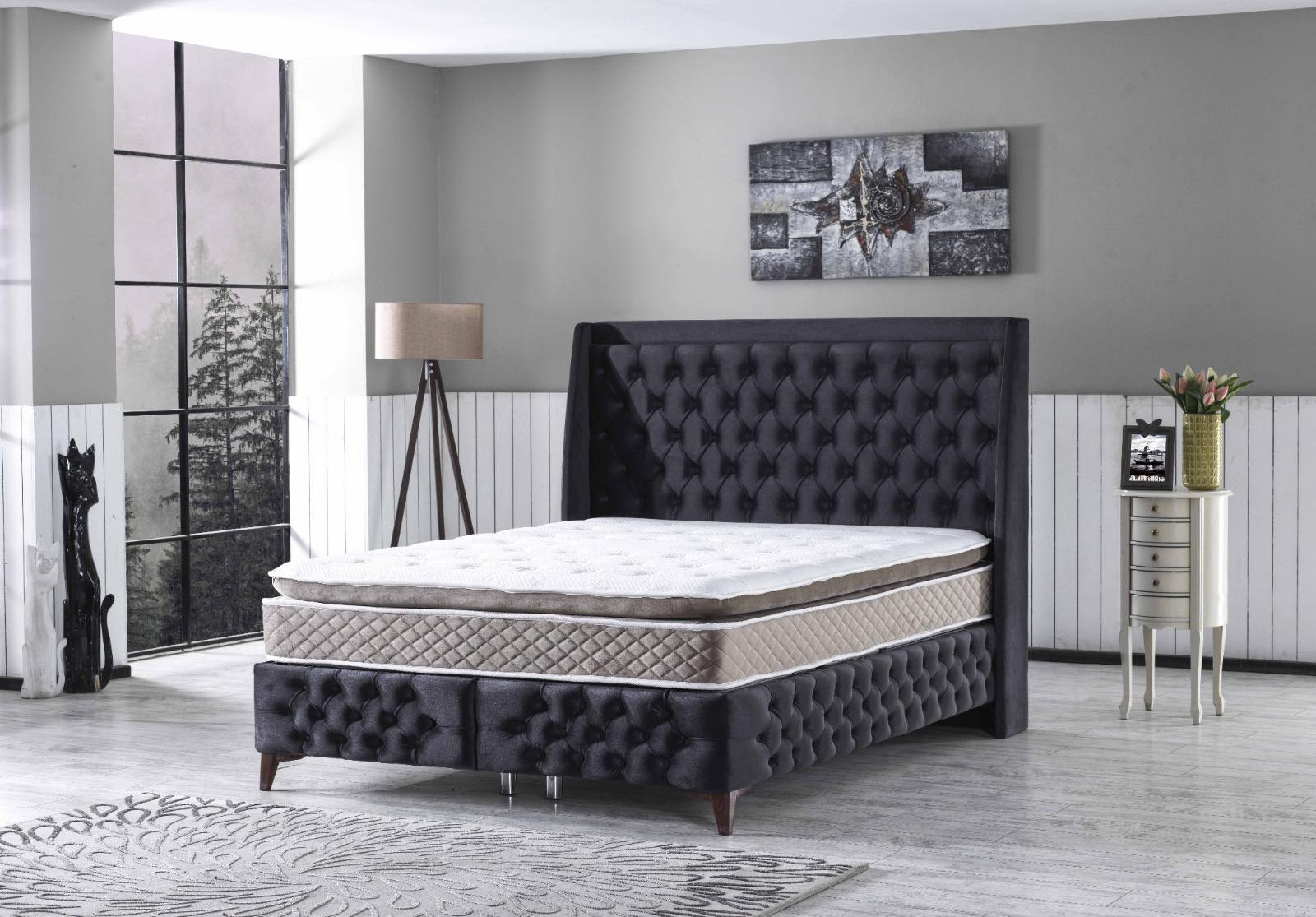 Κρεβάτι TIAMO υφασμάτινο OEM