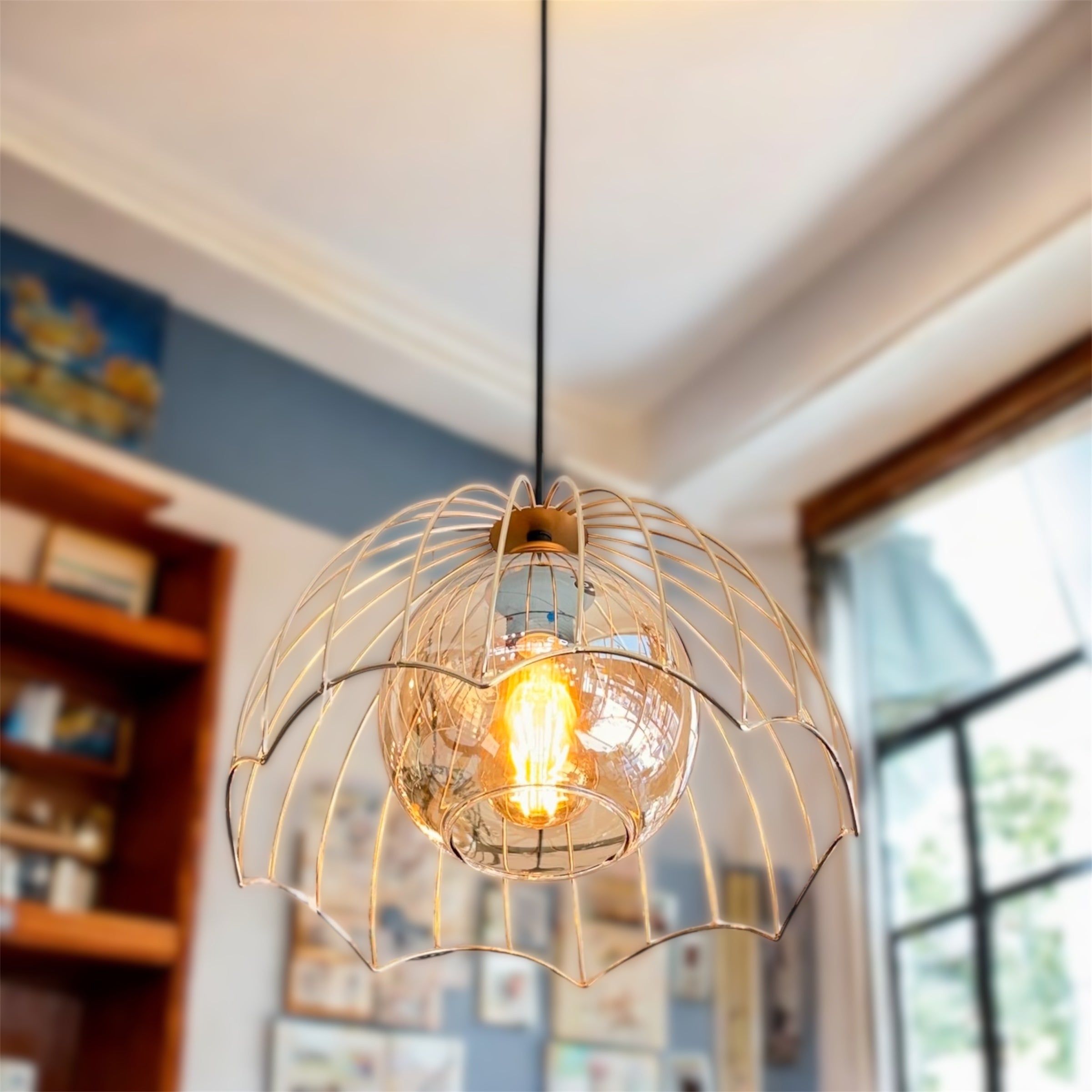 Μονόφωτο μεταλλικό φωτιστικό χρώμα GOLD OEM