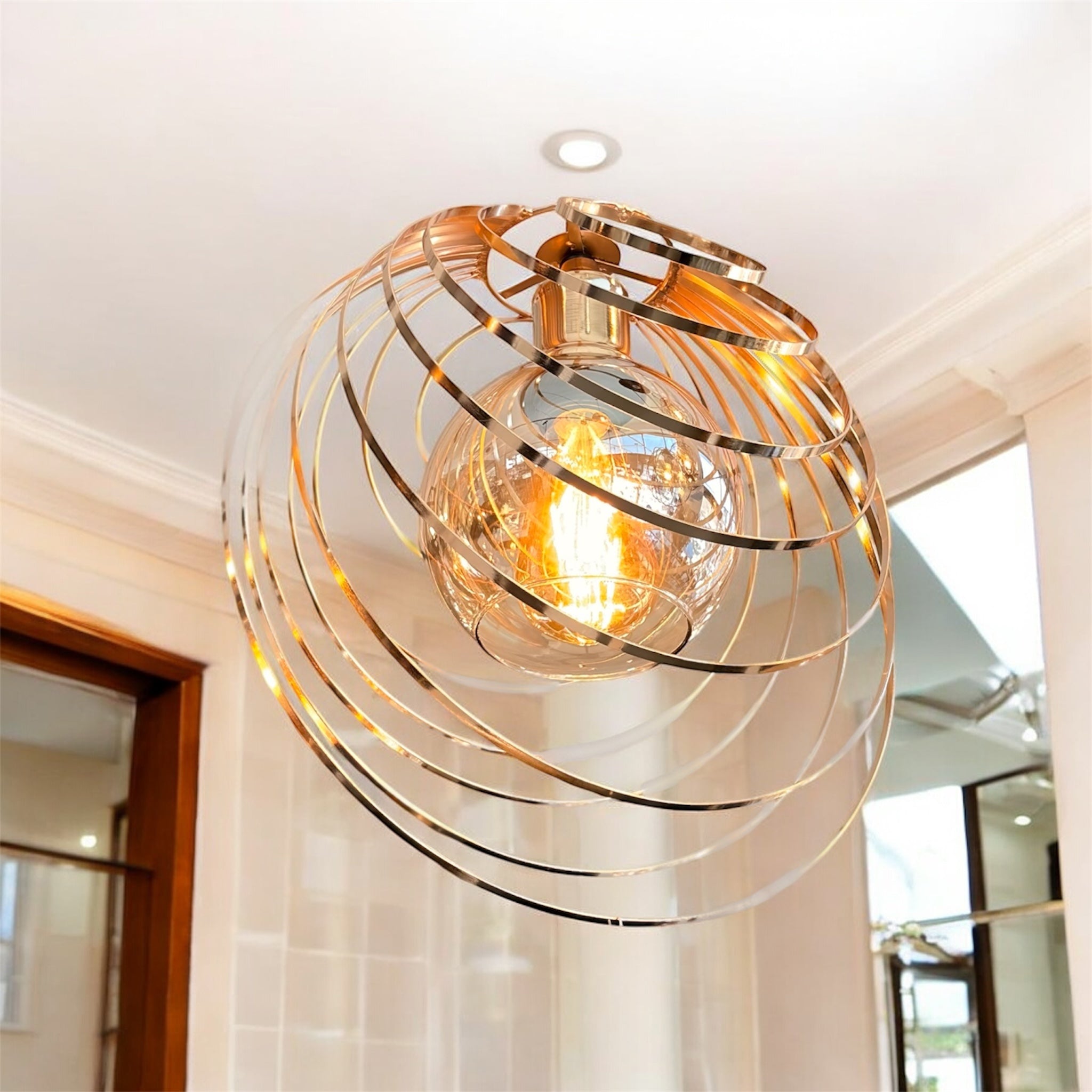 Μονόφωτο φωτιστικό vintage gold OEM