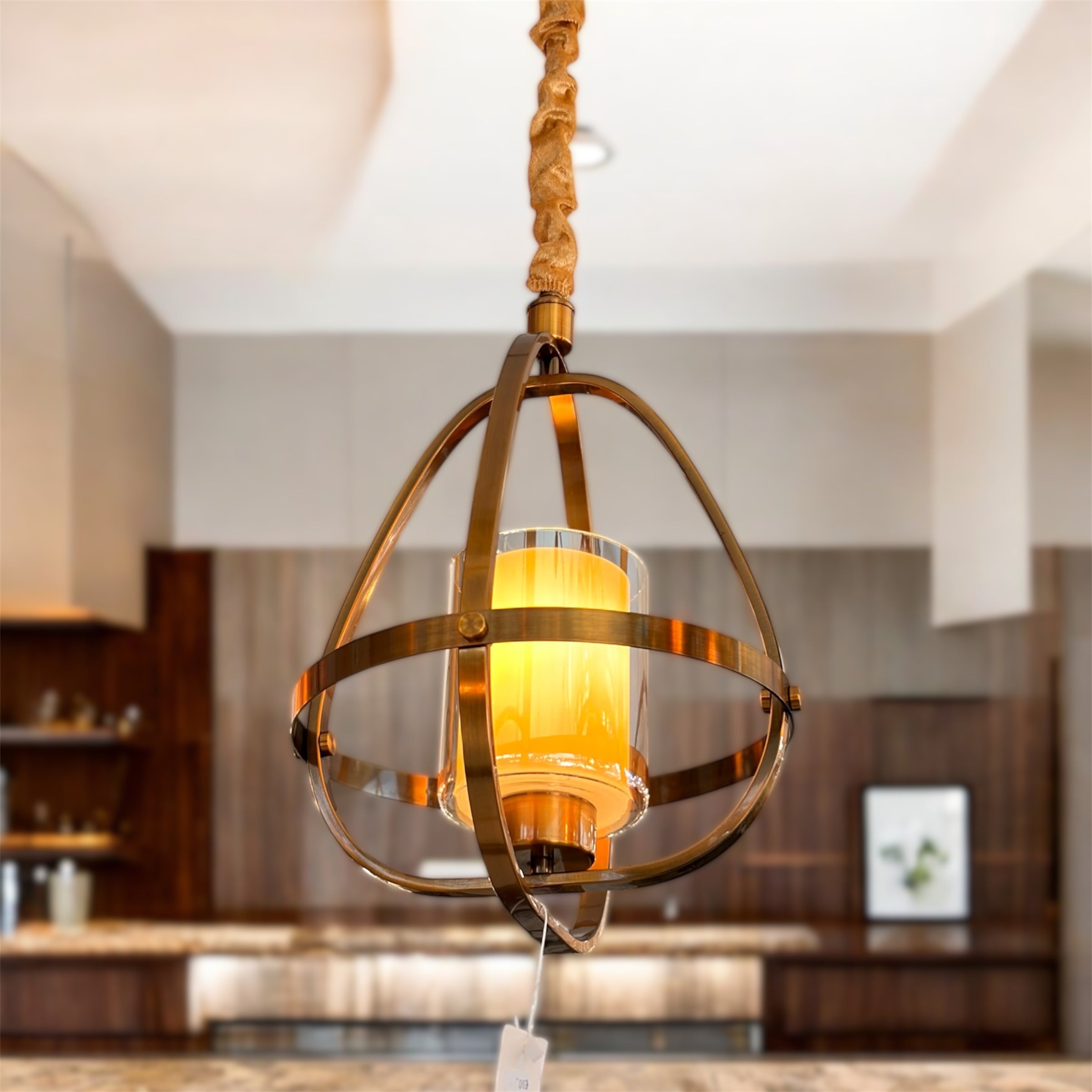 Μονόφωτο Vintage φωτιστικό οροφής χρυσό OEM