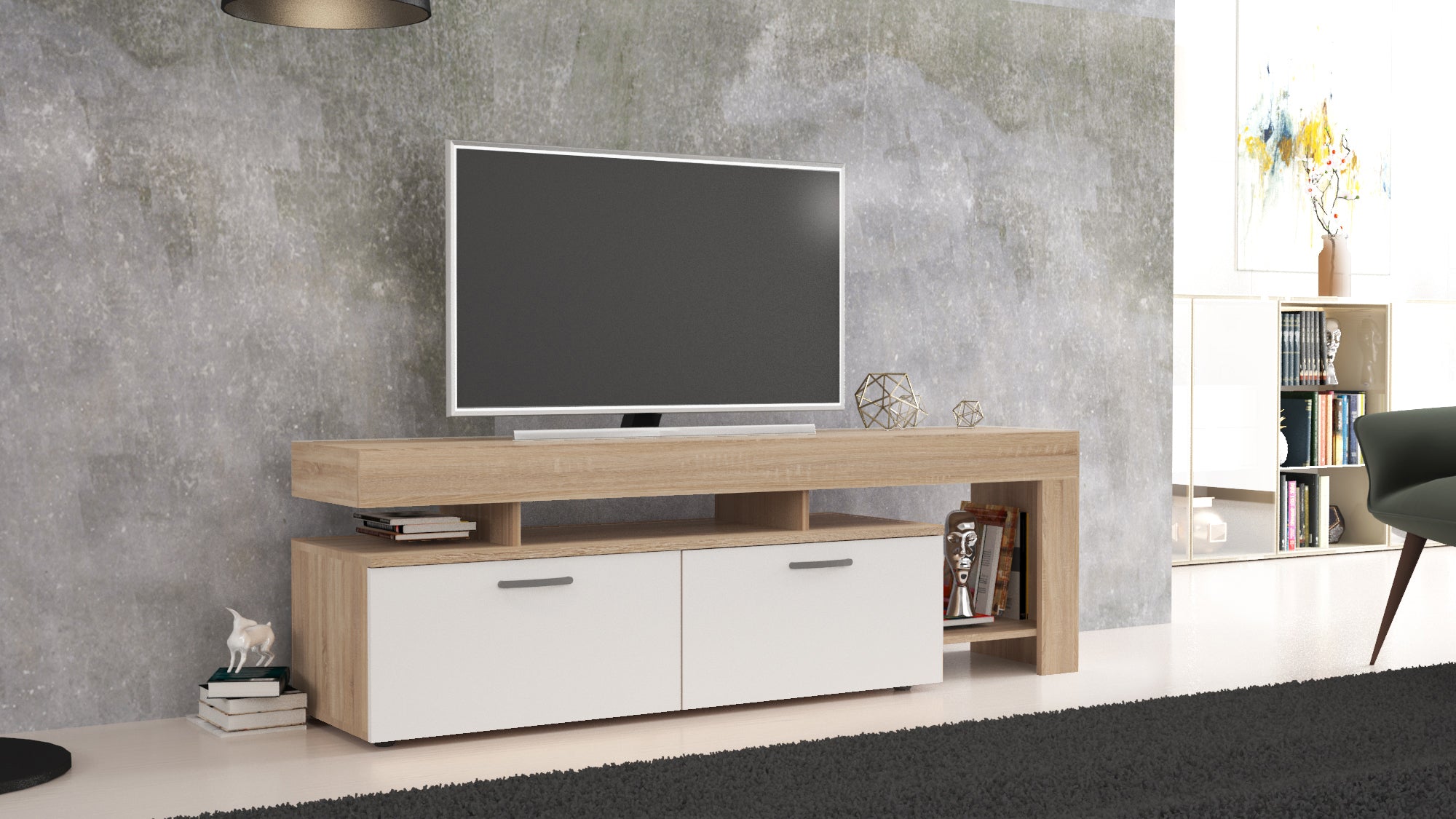 Έπιπλο Τηλεόρασης Ξύλινο KITWOOD Μ160xΠ41xΥ53cm