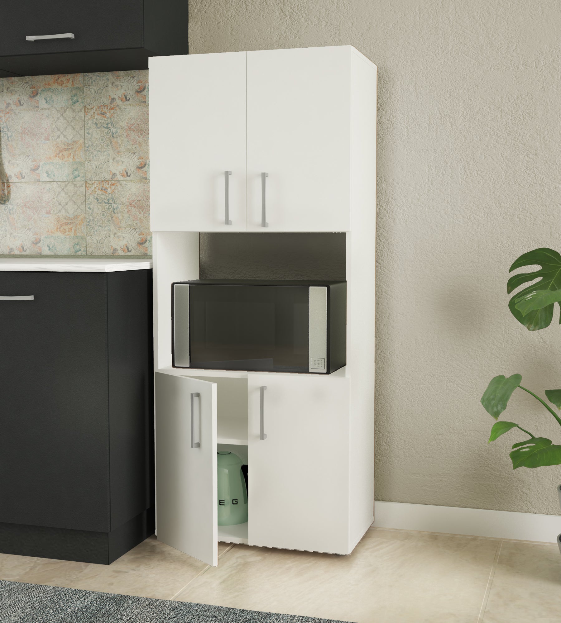 Έπιπλο Εισόδου Επιδαπέδιο Ντουλάπι 60x32x140cm