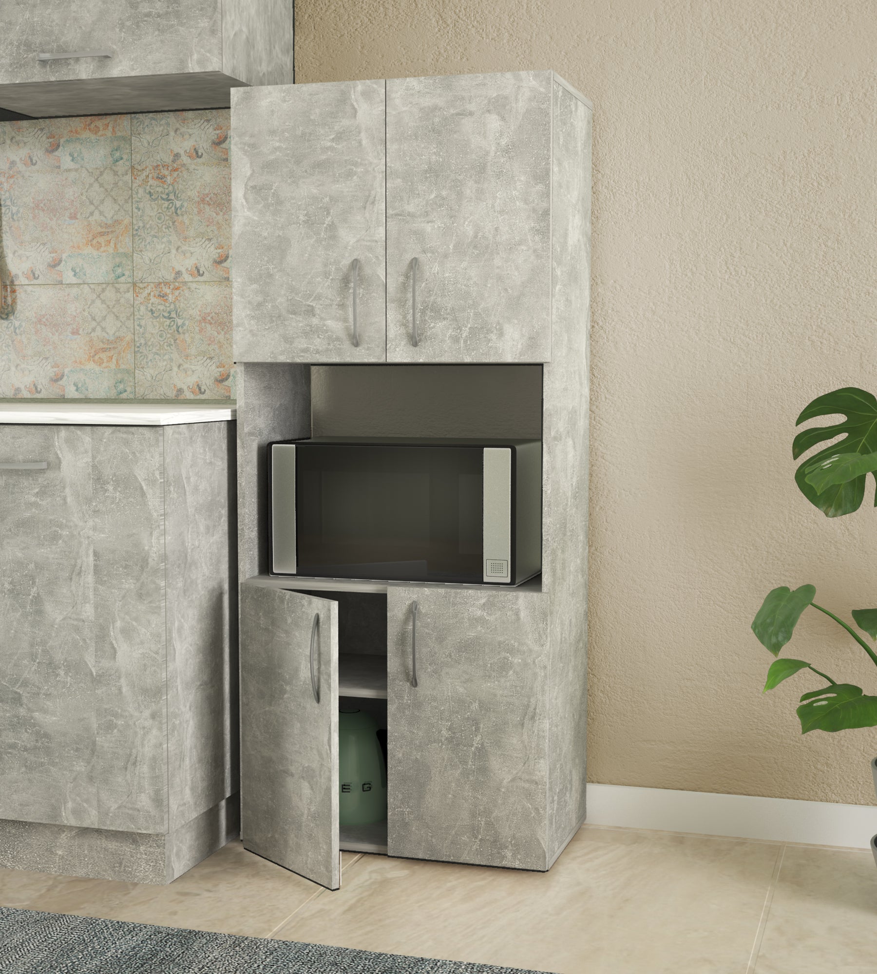 Έπιπλο Εισόδου Επιδαπέδιο Ντουλάπι 60x32x140cm