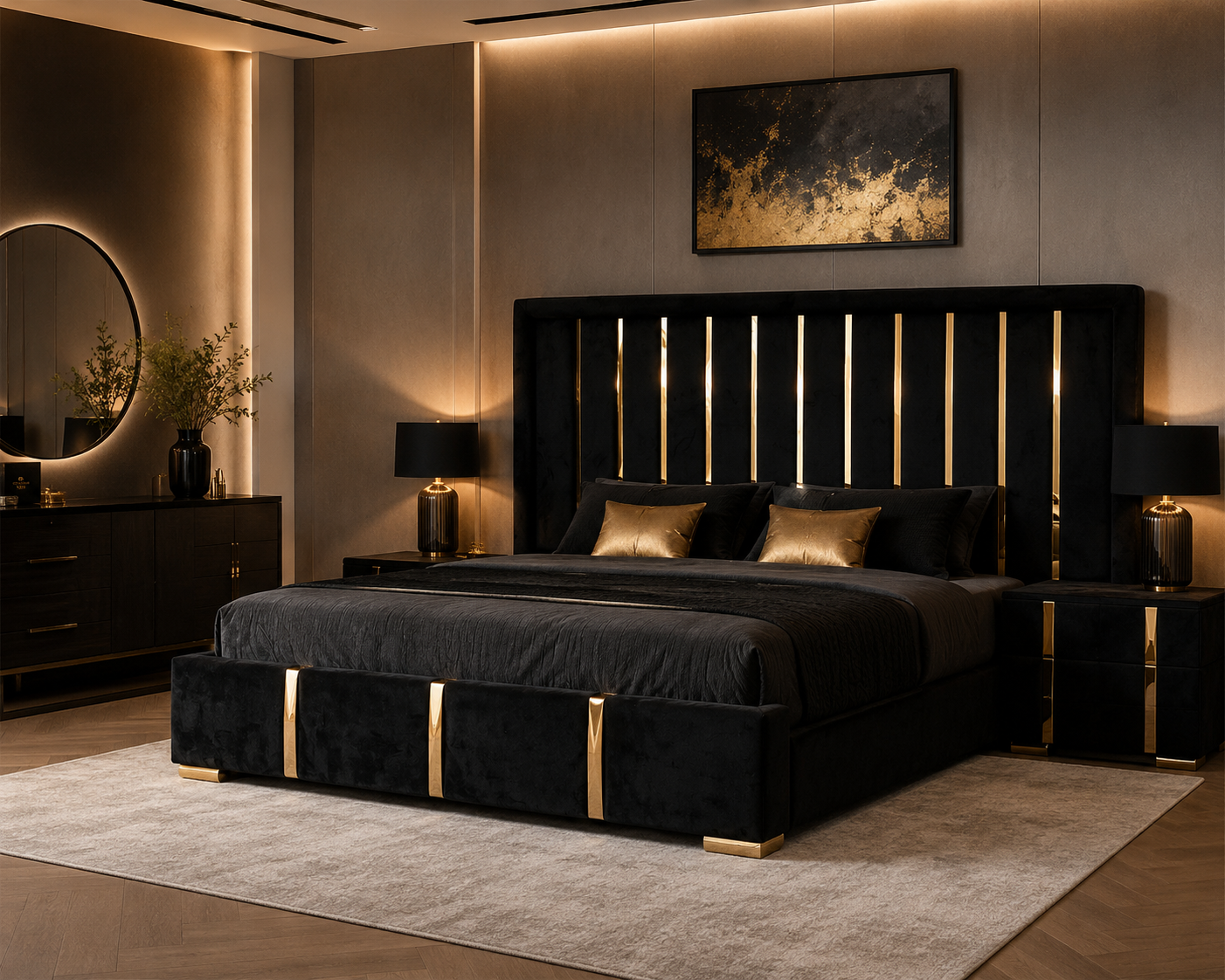 Κρεβάτι Cleopatra King 300Χ180 Υφασμάτινο GV