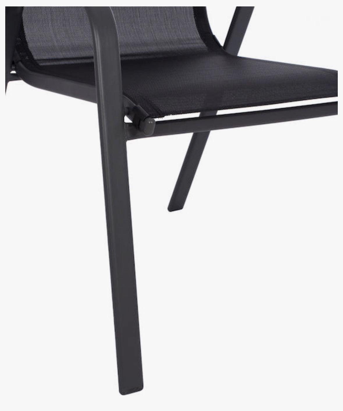 Καρέκλα Κήπου Μεταλλική Μαύρη 55*71*93