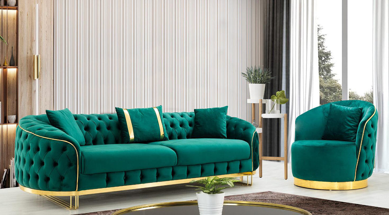 Σέτ καναπέ MILANO καπιτονέ 3+3+1