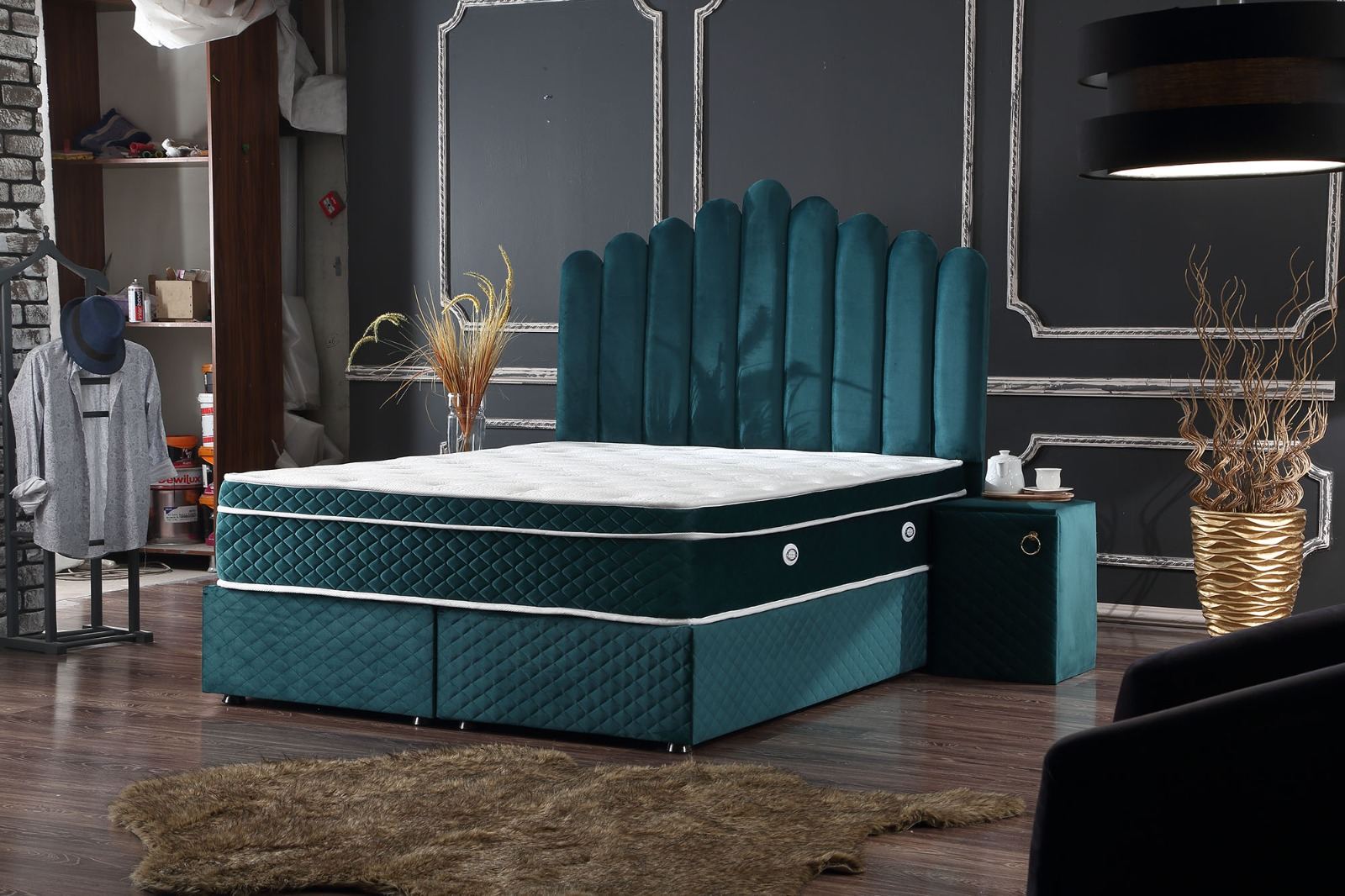 Κρεβάτι CATANIA υφασμάτινο OEM