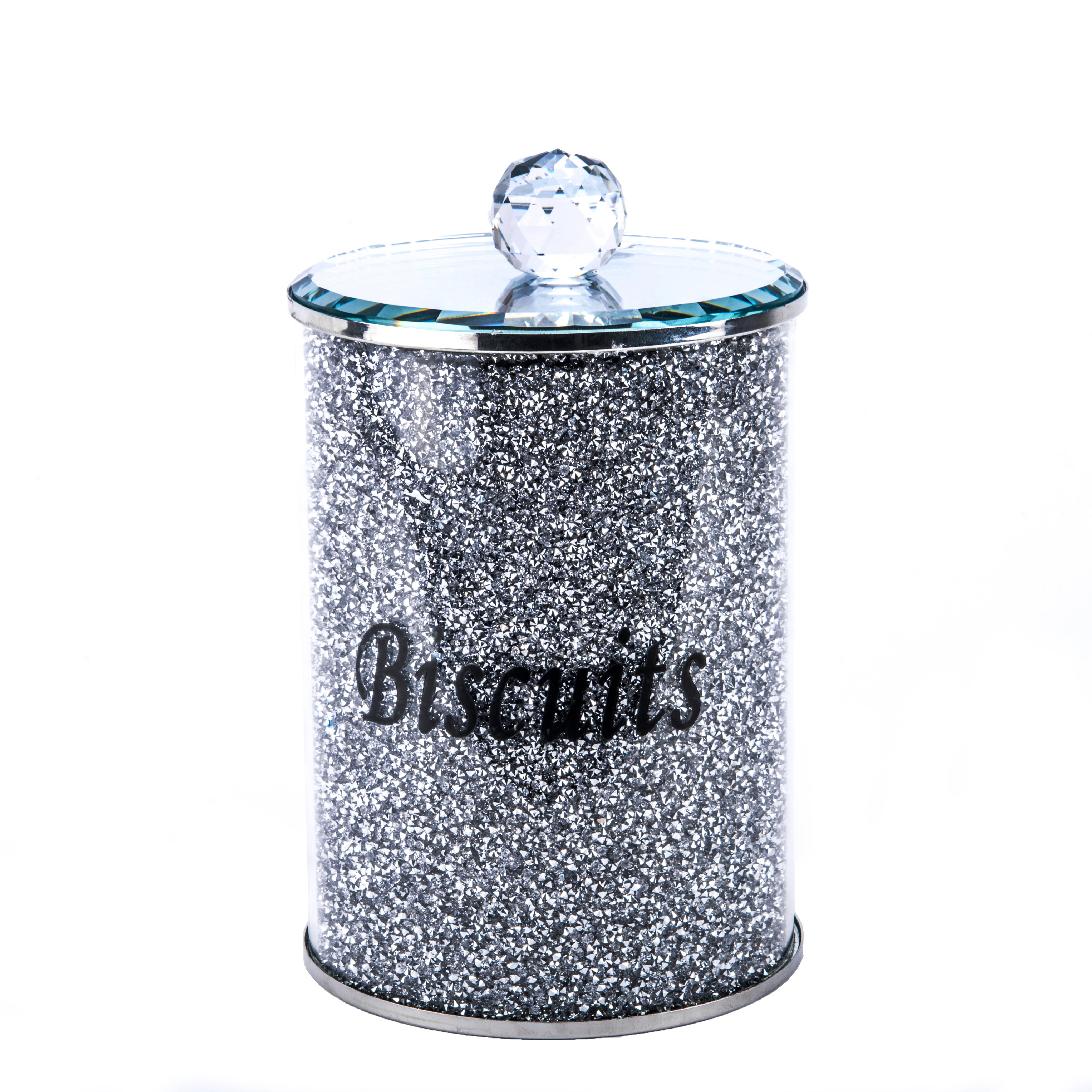 Διακοσμητικό Βάζο μπισκοτιέρα luxury με στράς OEM