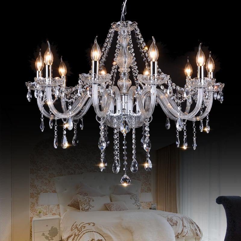 Πολυέλαιος 12 φώτα luxury silver χρώμα OEM - GVMarket