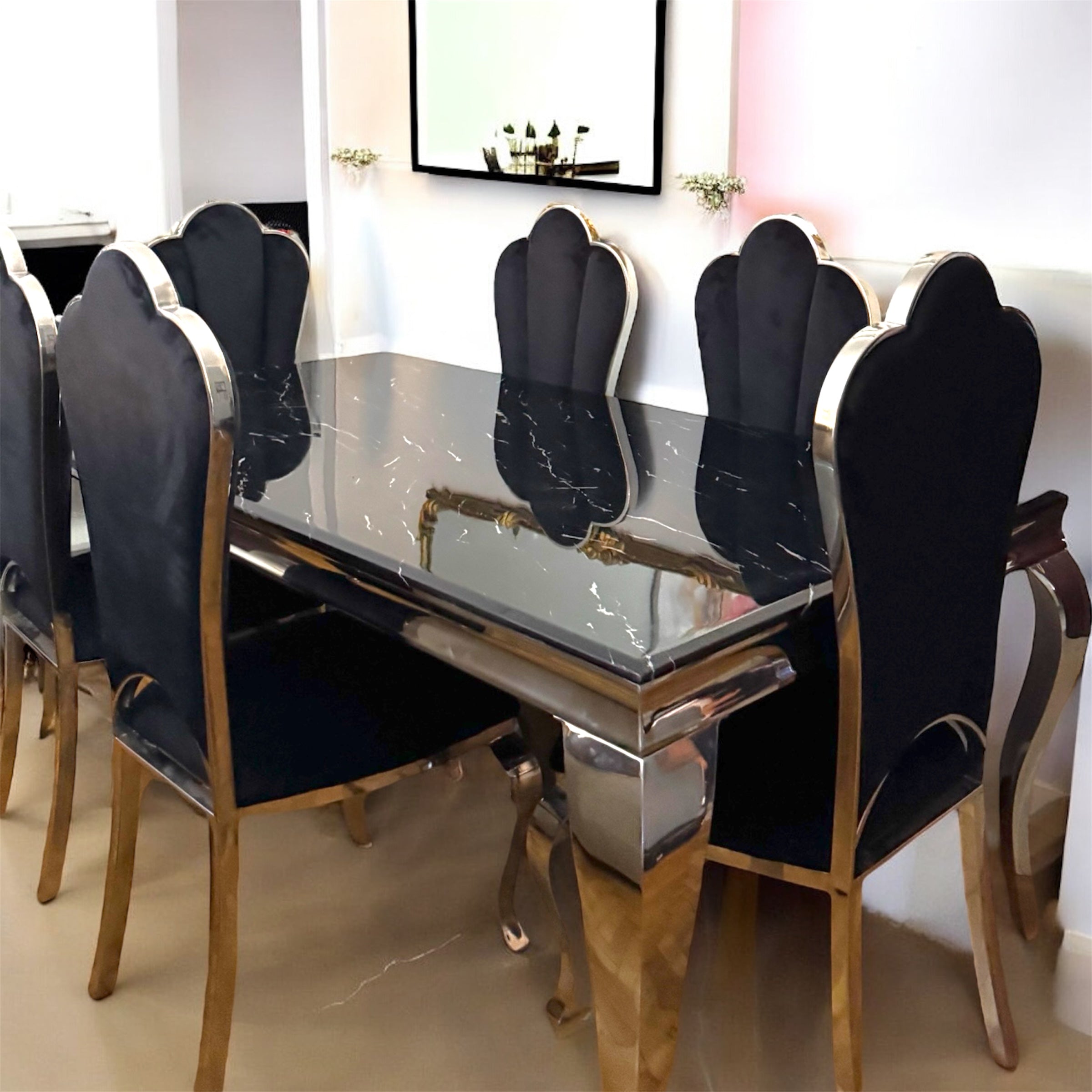 Τραπεζαρία σαλονιού Μαρμάρινη