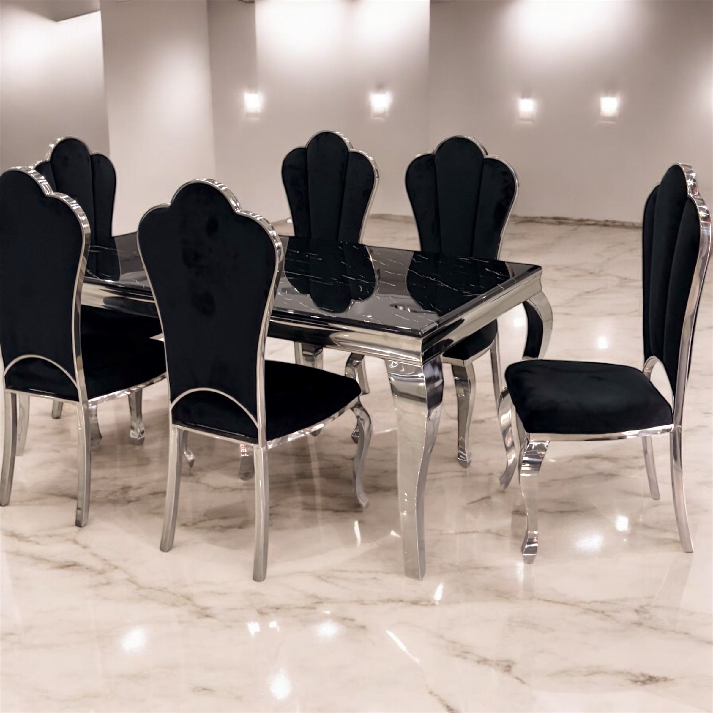 Τραπεζαρία σαλονιού Μαρμάρινη