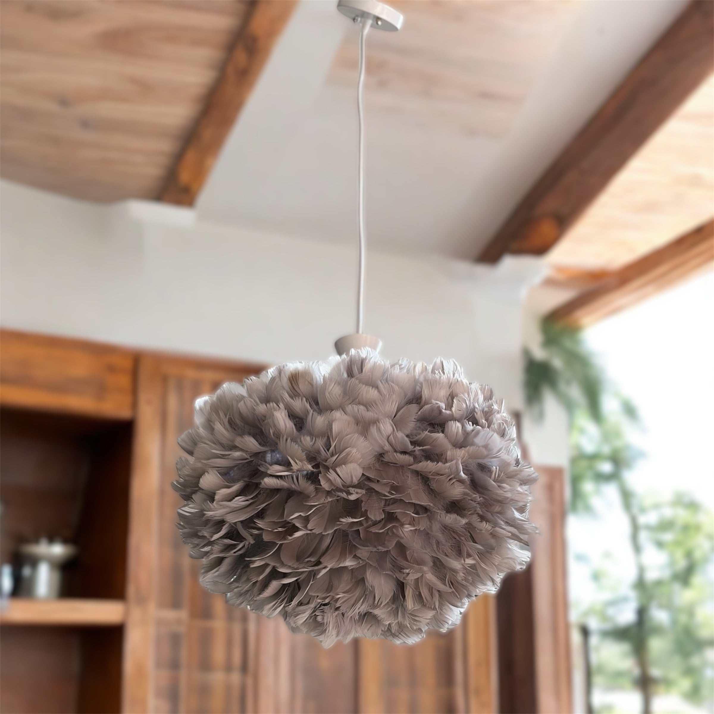 Κρεμαστό φωτιστικό οροφής Πούπουλο