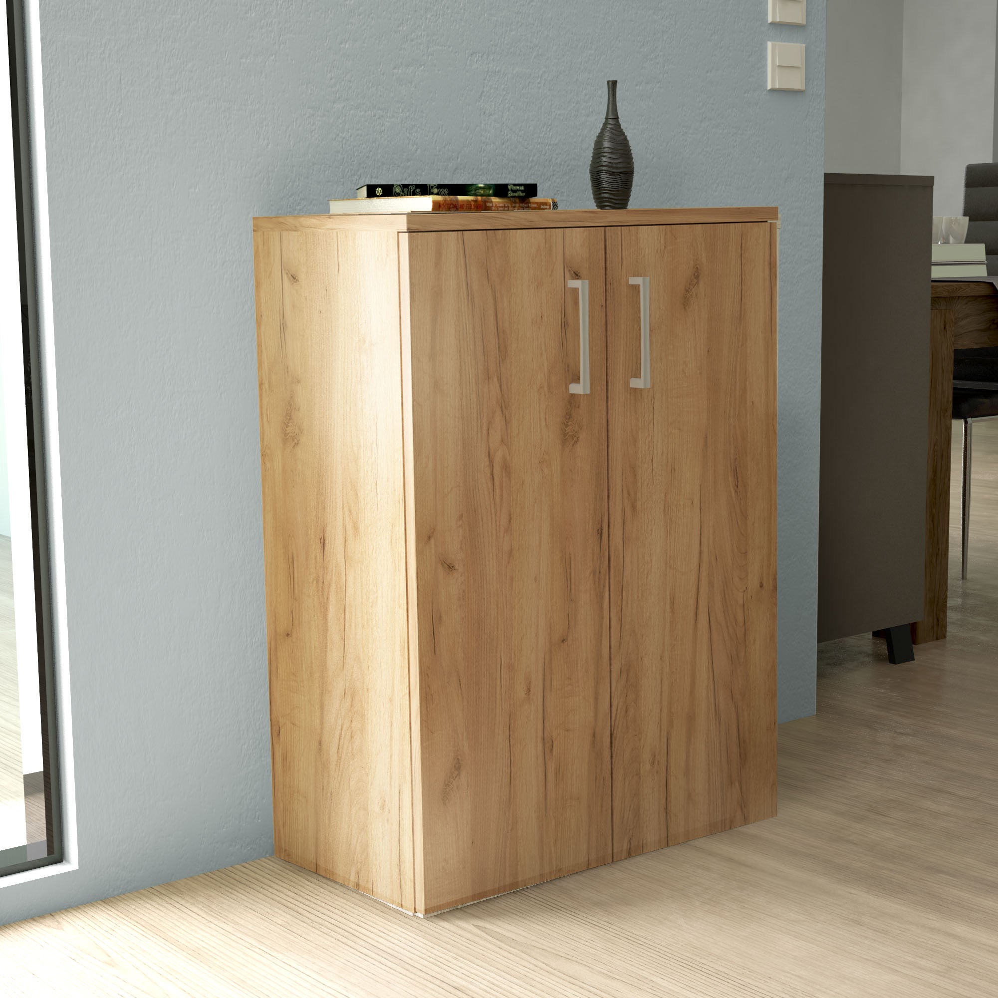Ξύλινη Παπουτσοθήκη μελαμίνης  83Υ60Π30Β Natural KITWOOD
