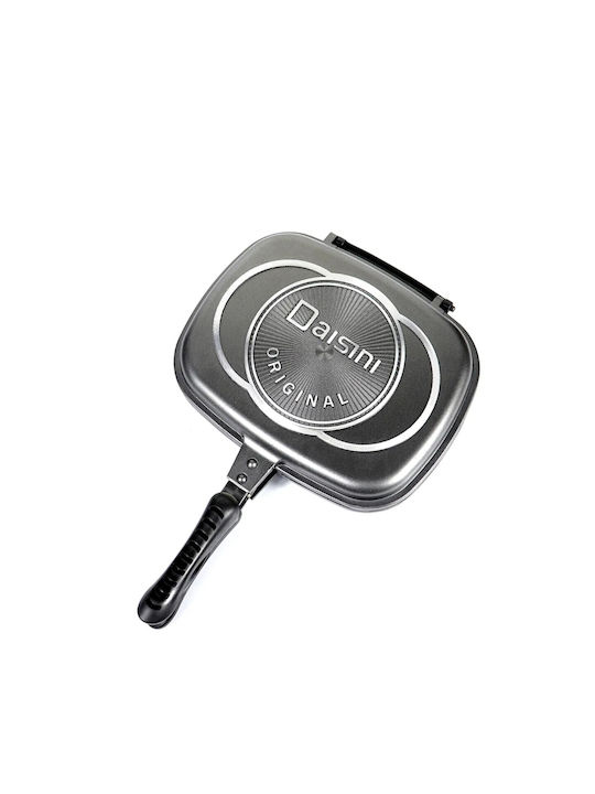Newest Daisini Διπλή Γκριλιέρα από Χυτό Αλουμίνιο με Αντικολλητική Επίστρωση 36cm