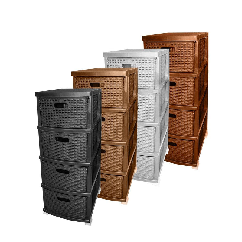 Πλαστική συρταριέρα σχέδιο Rattan OEM - GVMarket