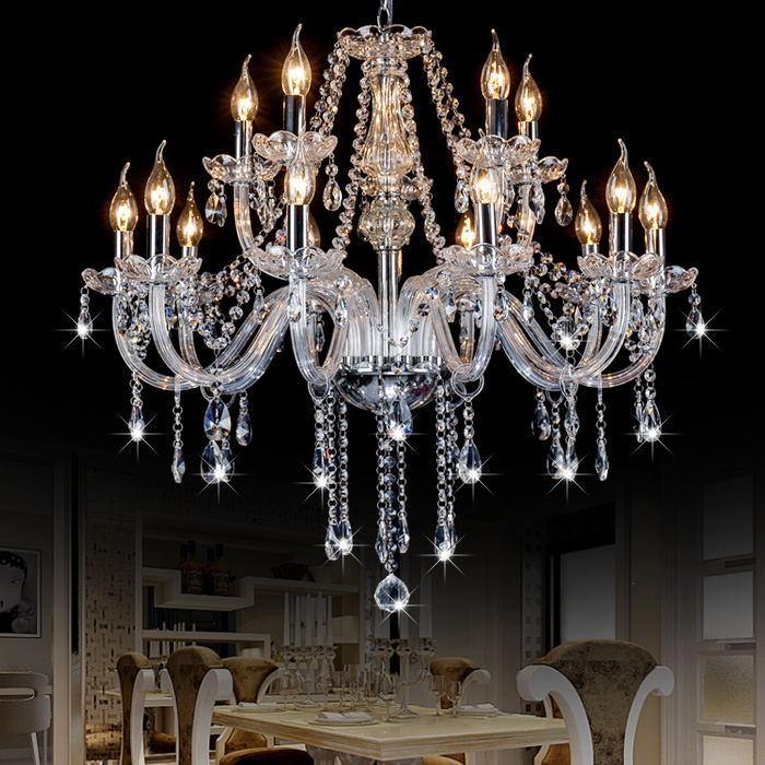 Πολυέλαιος 8+4 φώτα luxury silver χρώμα OEM - GVMarket